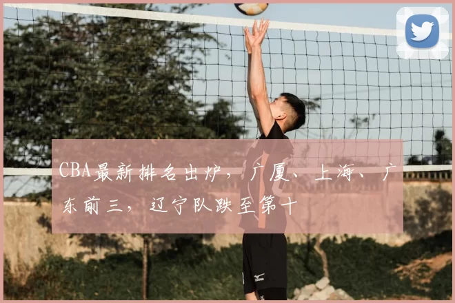 CBA最新排名出炉,广厦、上海、广东前三,辽宁队跌至第十